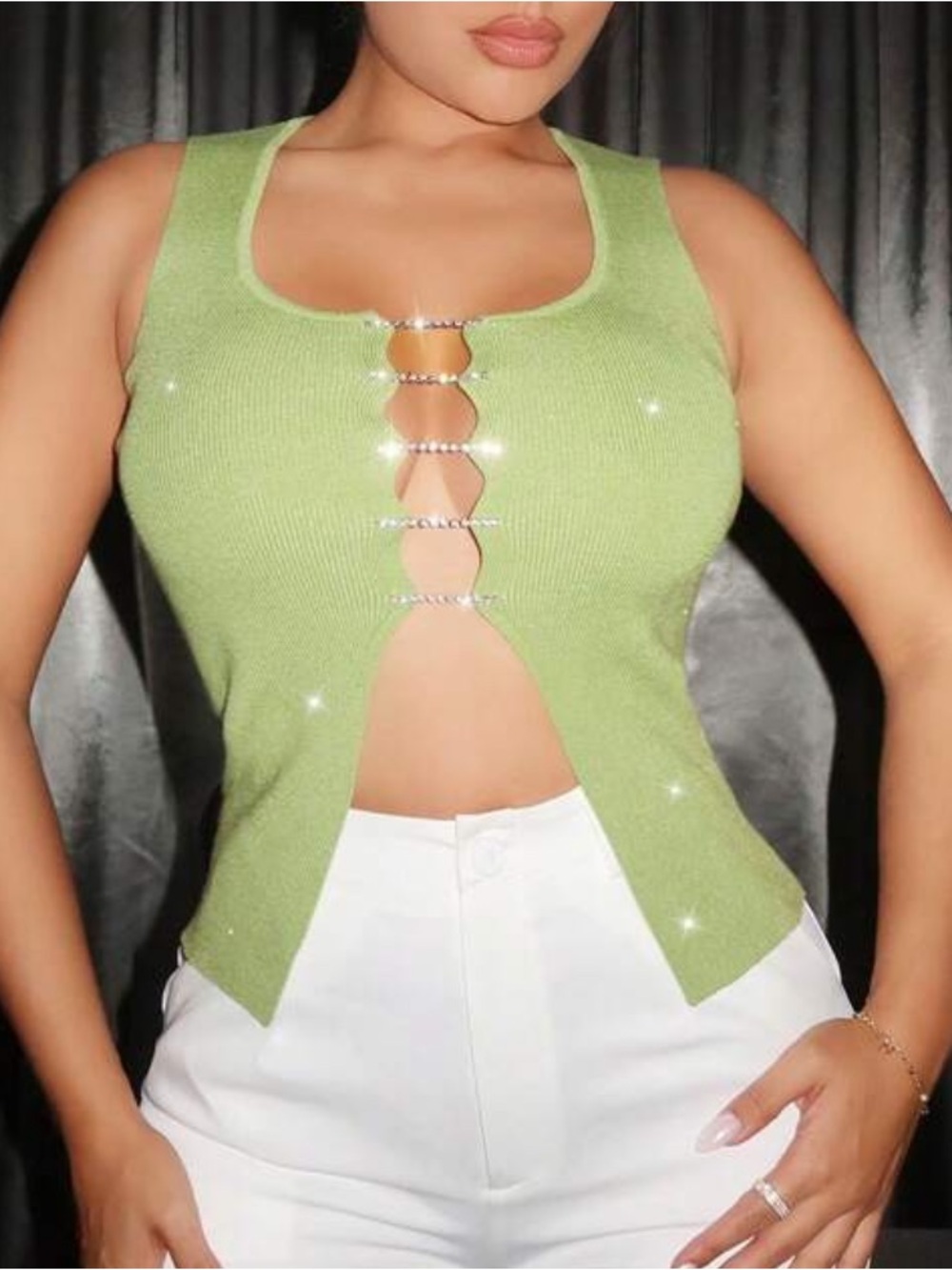 Split Hem Knit Top